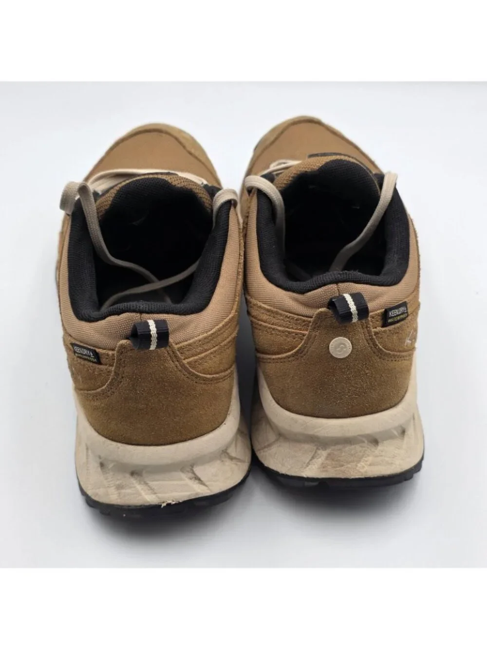 KEEN Womens 9 Brown Waterproof Hiking Trail Shoes Cushioned Outdoor Sneakers